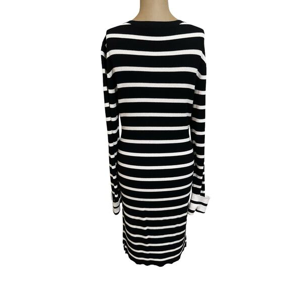 Theory Stripe Crewneck Jersey Mini Dress - Picture 9 of 11